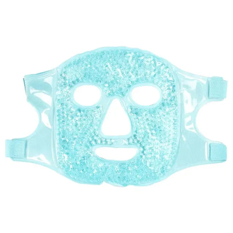 Reusable Full Face Ice Compress Gel Mask for Hot and Cold Therapy - Facial Beauty Mask